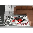 thumbnail image 3 of Japanese Fish Rug, Anime Lover Gift Rugs, Japanese Rugs, Animal Rug, Personalized Gifts, Thin Rug, Entry Rug, Bath Rug, Salon Decor Rug, 2.6'x9.2' - 80x280 cm, 3 of 8
