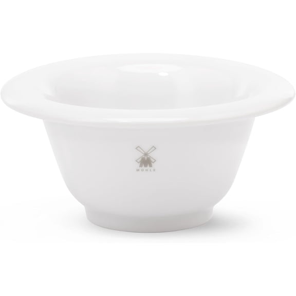 MÜHLE White Porcelain Platinum Rim Shaving Dish