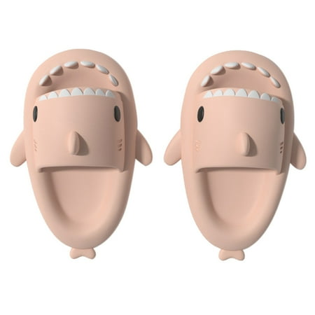 

Shark Slides for Kids Anti-Slip Novelty Open Toe Slides Summer Lightweight Sole Sandals Casual Beach Shoes