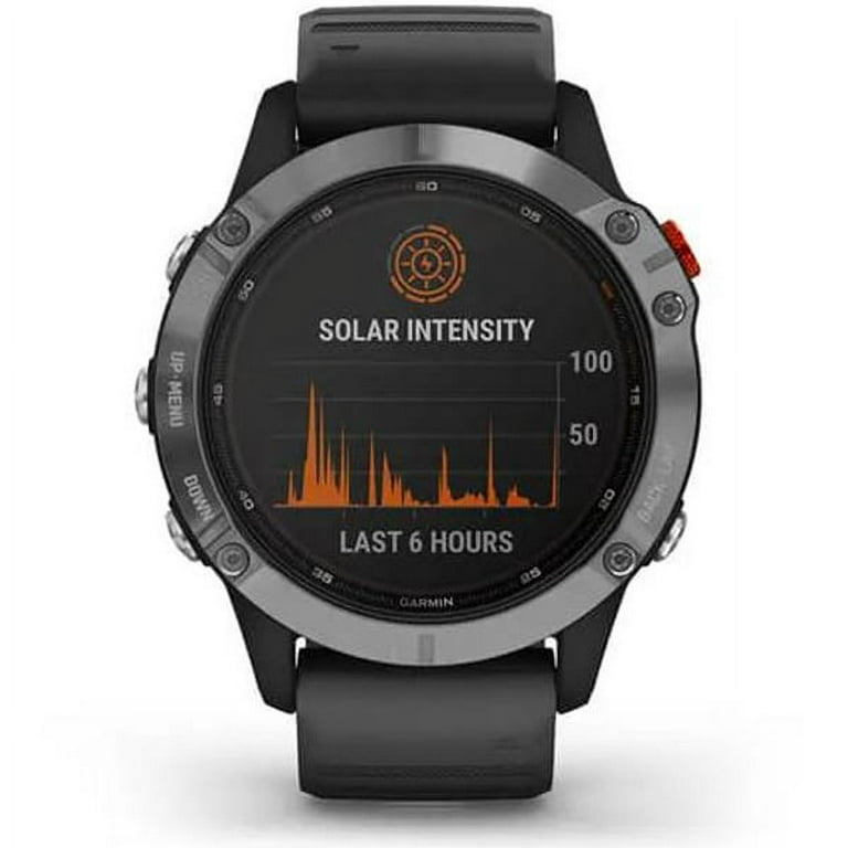 Garmin fēnix ​​6 Solar Svart & Silver, sportklocka, smartwatch, GPS