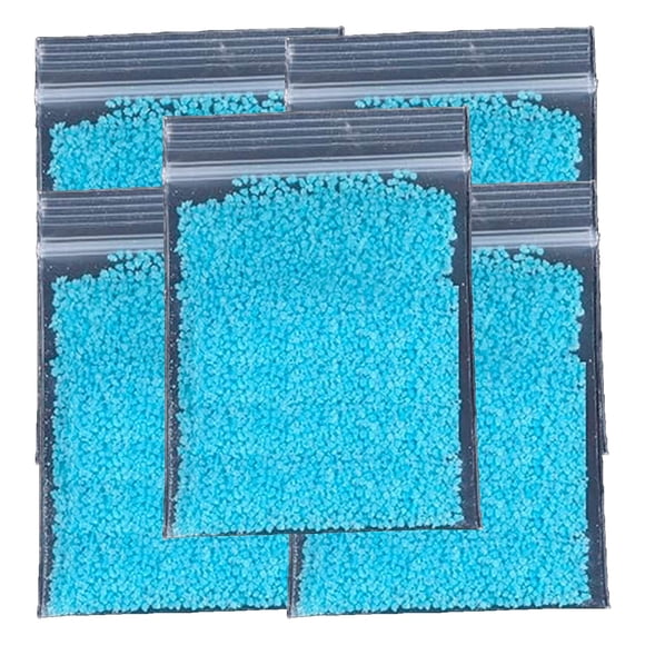 Arena Brillante LumaSandBlue 5Pzas Azul Absorción 20-30 min. Duración 2 Hrs. Arcilla Púrpura.