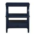 thumbnail image 3 of Comfort Pointe Newton Midnight Blue Wood Storage 1-drawer Nightstand, 3 of 9