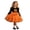 R148 Orange, variant on Gunia Halloween Dresses For Girls Festival Halloween Pumpkin Tutu Tulle Dresses For Party Fashion Long Sleeve Toddler Trendy Clothes Size 12-18 Months Orange