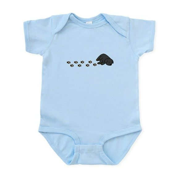 CafePress - Muddy Black Lab - Baby Light Bodysuit, Size Newborn - 24 Months