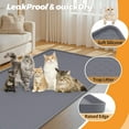 thumbnail image 3 of Cat Litter Mat, Extra Large 51" x 25.6" Silicone Mat Litter Trapping Mat for Scatter Control, Soft on Kitty Paws, Easy to Clean (Dark Grey), 3 of 7
