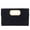 BLACK, variant on Top Handle Faux Suede Clutch