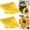 Yellow, variant on Triangular Drain Basket , Sink Corner Drying Rack& Filter Basket with Corner Storage Rack, No-Tools Installation for Kitchen Sink, Draining Organizer