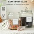 thumbnail image 4 of Half Gallon Large Glass Jars With Lids, Airtight Storage Clear Containers For Kitchen, Laundry Room And Pantry Food Organization, Set Of 4, 4 of 7