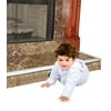 KidKusion Hearth Cushion Taupe, Made in USA, Foam Rubber Edge and Corner Guard, Babyproof Fireplace Padding, Child Safety Bumper