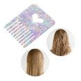 thumbnail image 5 of Unique Bargains 1 Pc Portable Heart Hair Insert Comb Purple Acetate Sheet, 5 of 5