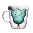 thumbnail image 1 of Bonita taza de café navideña, taza de té, taza de leche, vasos con aislamiento de doble pared, taza de espresso, regalo de Navidad para mujeres, hombres, niños, oficina y uso personal., 1 of 5