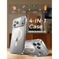 thumbnail image 2 of MAGIC JOHN Funda Magnética para iPhone 17 Pro con Soporte Plegable y Protección de Lente, 2 of 9