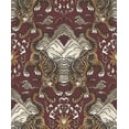 thumbnail image 4 of Maroon Tiger Chinese Inspired Textured Wallpaper R8414, 4 of 4
