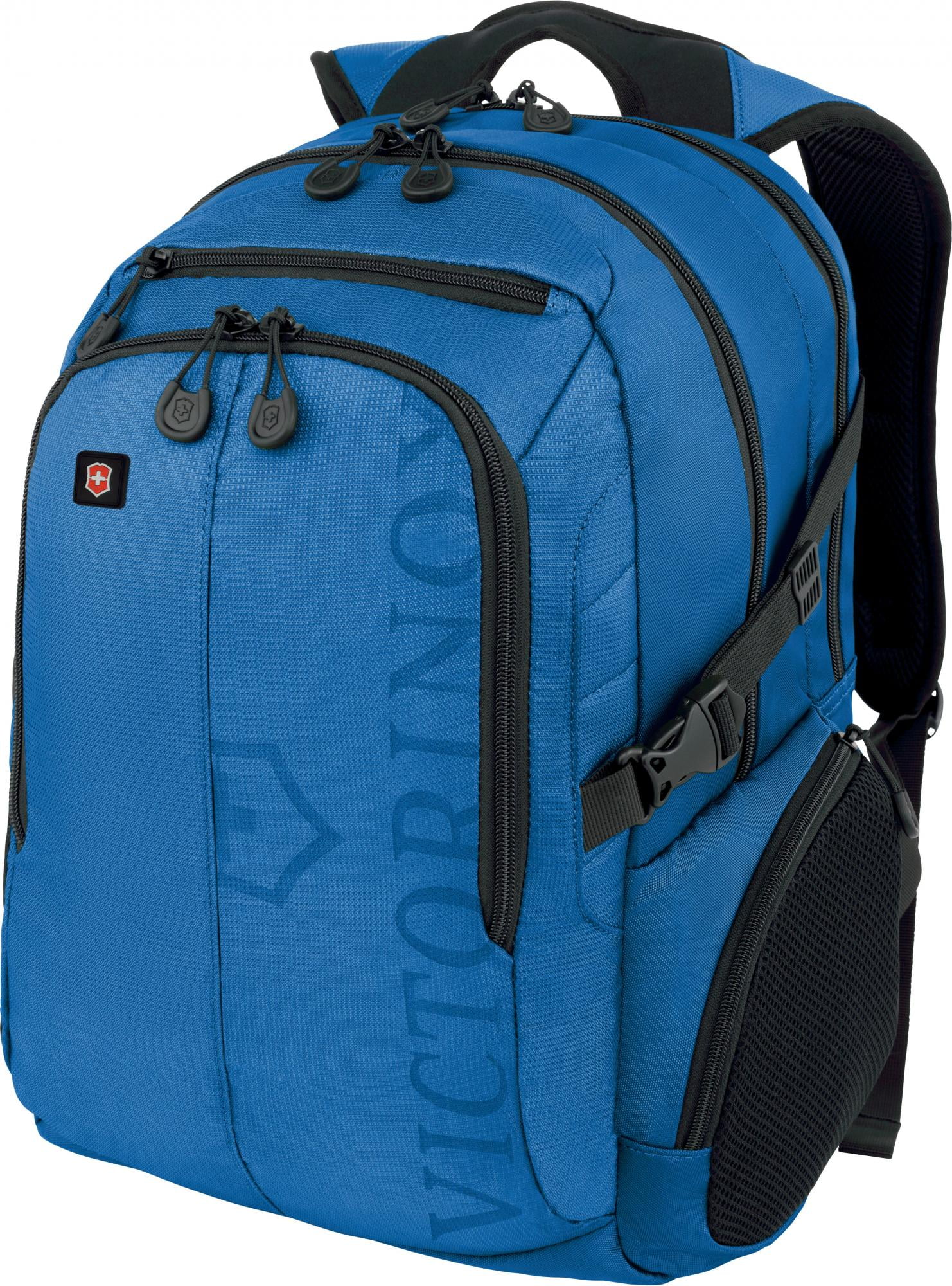 victorinox vx sport pilot laptop backpack, blue/black logo