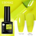 thumbnail image 1 of UR SUGAR 7.5ml Gel Nail Polish Nail Gel Semi Permanent Lamp Varnishes Soak Off UV LED Nail Lacquers Color Gel Varnish Top Coat qiuyongming unisex, 1 of 2