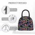 thumbnail image 4 of Salouo Snake And Flower for Insulated Lunch Bag for Women/Men - Leakproof Cooler Tote Bag Organizer - Reusable Lunch Box for Office Picnic Hiking Beach-One Size, 4 of 6