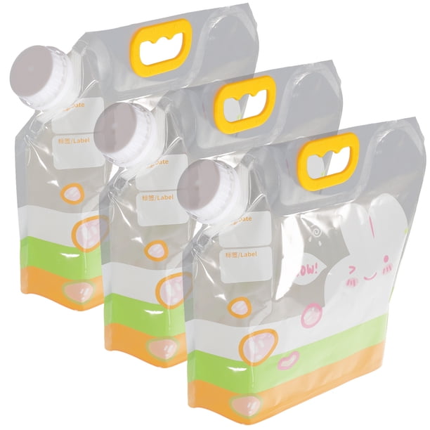 KAKOWELY 3Ud Bolsas Reutilizables Para Almacenaje De Y Snacks Con Asa Y Hermético
