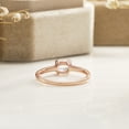 thumbnail image 4 of 14K Rose Gold Oval Moonstone Solitaire Engagement Ring for Women, 4 of 5