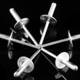 thumbnail image 4 of GFDYREE 50pcs 3/16 x 3/4 Inch (4.8 x 20 x 16 mm) Flange Aluminum Blind Rivet Set, Fastener Nails Pop Rivets Assortment Kit, 4 of 7