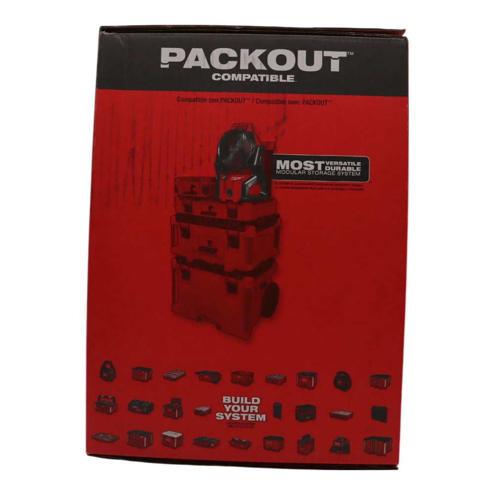 Milwaukee 0818-20 M18 18V Brushless PACKOUT Fan (Bare Tool)