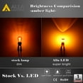 thumbnail image 4 of Alla Lighting 3157 LED Bulbs Super Bright 3156 3056 3157KX 4157 3457 4157NAK 3757 T25 Wedge LED Turn Signal Lights Blinker Lights, Amber Yellow, 4 of 10