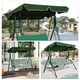 thumbnail image 5 of Toldo de repuesto para columpio de jardín, cubierta para columpio de patio, techo de sombra para columpio de exterior, funda para columpio de dos plazas, protege el columpio del sol y la lluvia,, 5 of 9