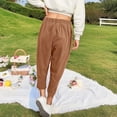 thumbnail image 3 of TRUBKH Corduroy Pants Women Cargo Pants for Women Trendy Waffle Knit Pants Women Corduroy Pants Womens Fall Pants Cute Pants for Women Brown Xl, 3 of 4