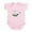 Petal Pink, variant on CafePress - Peapod Twins Infant Bodysuit - Baby Light Bodysuit, Size Newborn - 24 Months