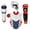 Red/White/Blue, variant on All Star PHX Paige Halstead Fastpitch Softball Catchers Set (Medium) Red/White/Blue Medium