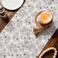 thumbnail image 3 of Farmhouse Flowers Table Runner 90 Inches, Vintage Country Botanical Florals Bed Runner Dresser Scarves Tabletop for Indoor Outdoor Parties/Ceremony/Banquet, 13" x 90", 3 of 9