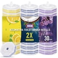 thumbnail image 1 of Recambios para cepillo de inodoro HHXI, 30 unidades, almohadillas aromáticas de doble capa, 1 of 7