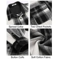 thumbnail image 5 of COOFANDY Men's Shacket Overshirt Jacket Long Shacket Slim Shirt Overshirt, 5 of 6