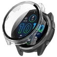 thumbnail image 1 of For Garmin Forerunner 965 Hard PC Watch Case Protective Frame with HD Tempered Glass Film, 1 of 5