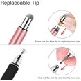thumbnail image 4 of 2 lápices ópticos para pantallas táctiles, lápiz capacitivo de alta sensibilidad y punta fina, lápiz óptico universal con disco transparente para iPhone X/8/8plus, iPad/iPad Pro/iPad Mini y, 4 of 5