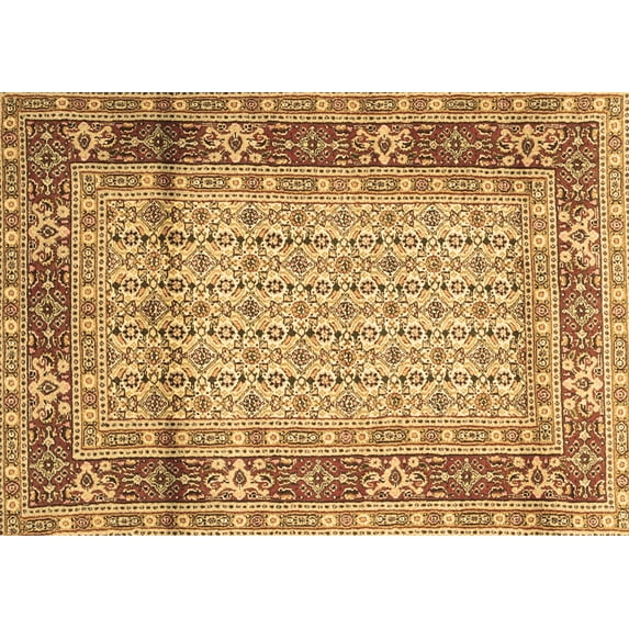Ahgly Company Indoor Rectangle Persian Brown Traditional Area Rugs, 6' x 9'