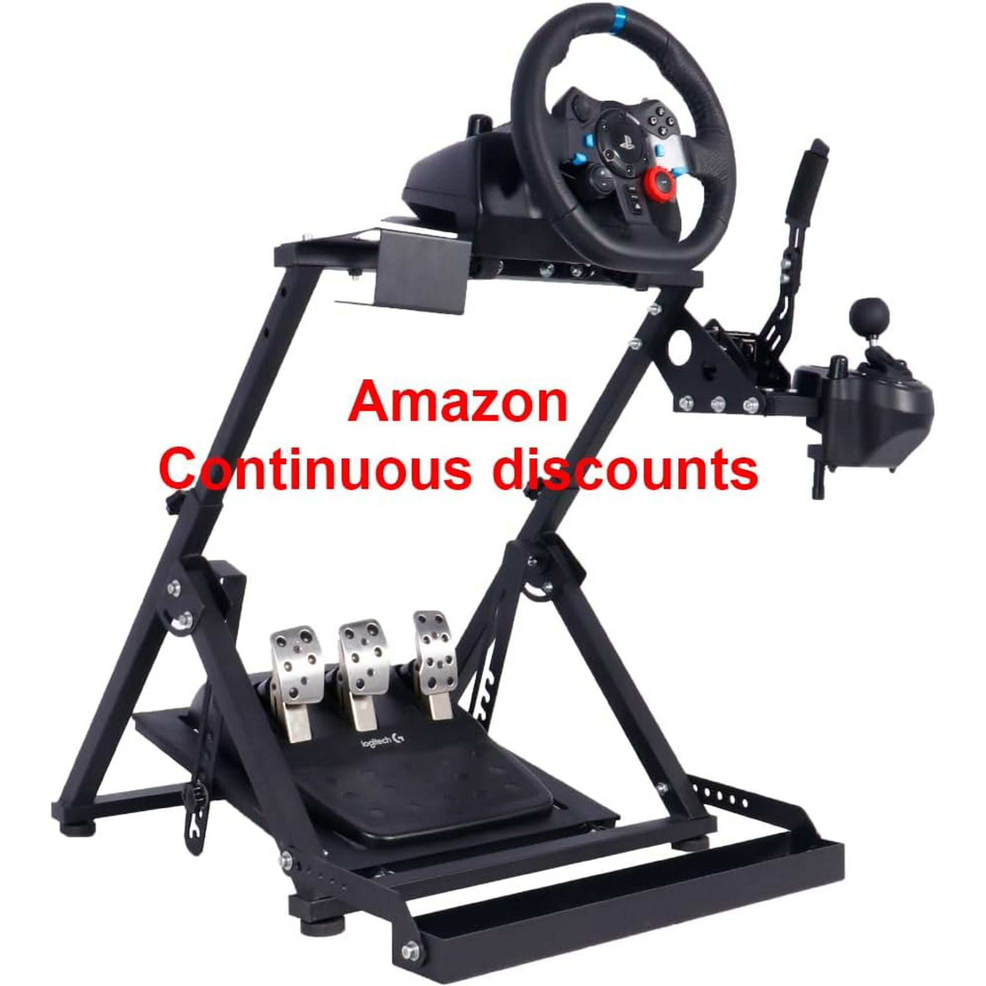M Steering Wheel Stand Fixed Office Seat with Card Slot Racing Wheel Stand Cockpit X Frame Support G29 G920 T300RS T150 Racing Simulator Steering Wheel Stand Race Compatible with PC Xbox Walmart