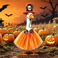 thumbnail image 4 of Porch Goose Outfits for 23" Plastic Porch Goose Halloween Pumpkin Outfit Goose Clothes for Cement Goose for Indoor Outdoor Garden Yard Lawn Patio Art Decor, 4 of 8
