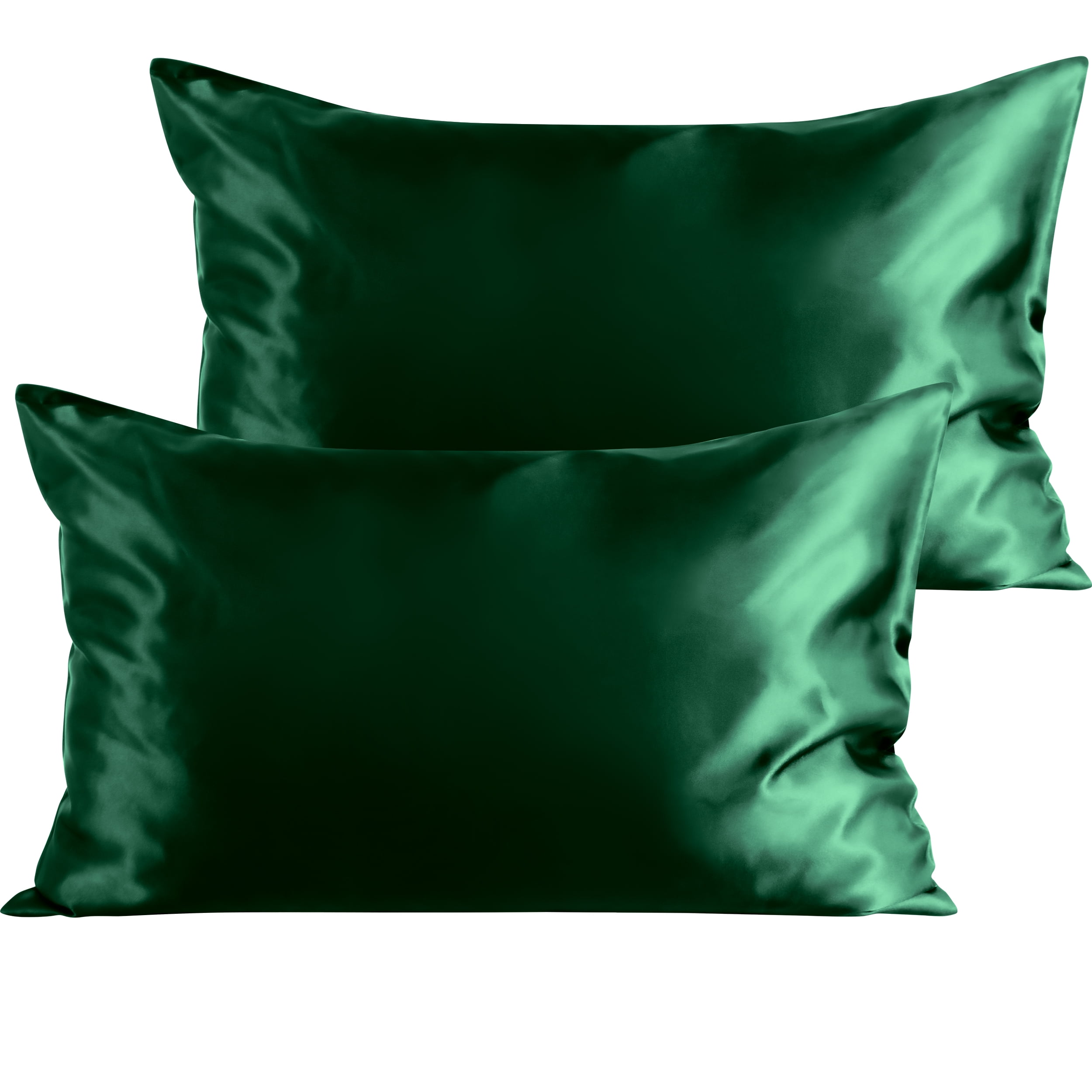 ORGANICTUNE 2 Pack Silky Satin King Pillowcases for Hair and Skin, Super Soft and Cooling Pillow