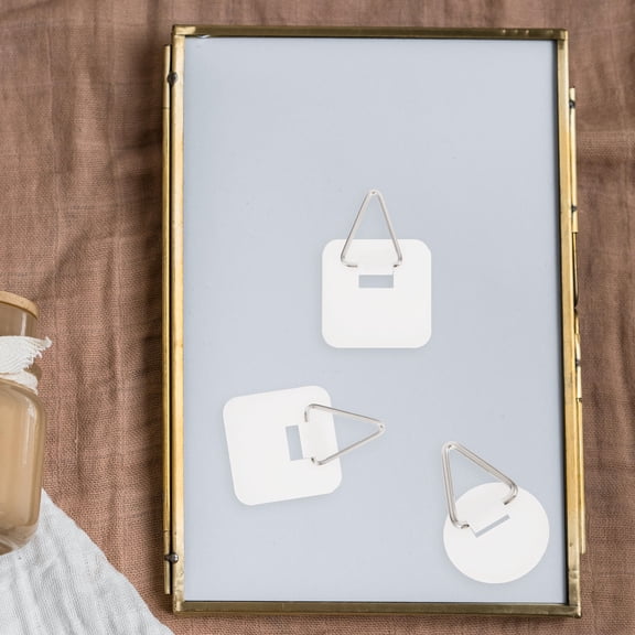 OULII White Plastic Wall Hooks 1 Set for Household Use, Ideal for Bathroom, Kitchen, Doors and More