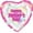 Flowers, variant on PMU Mother's Day 17 Inch Mylar Balloon Butterflies Pkg/1