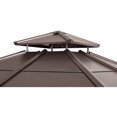 thumbnail image 5 of Sunjoy Missouri Collection 8 ft. x 8 ft. Cedar Framed Gazebo with Brown Steel 2-tier Hip Roof Hardtop, 5 of 7