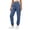 Blue, variant on Women's Tapered Jogger Sweatpants Loose Fit Elastic Ankles Casual Athletic Bottoms Solid Color Lightweight Relaxed Daily Wear Trousers