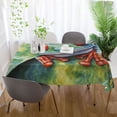 thumbnail image 6 of YAZAOO Square Tablecloth Green Frog Pattern Tableclothes, 6 of 9