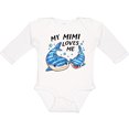 thumbnail image 3 of Inktastic My Mimi Loves Me- whale shark Boys or Girls Long Sleeve Baby Bodysuit, 3 of 5