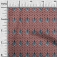 thumbnail image 1 of oneOone Cotton Poplin Maroon Fabric Tree & Geometric Block Dress Material Fabric Print Fabric By The Yard 42 Inch Wide, 1 of 4