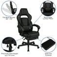 thumbnail image 5 of Flash Furniture X40 Gaming Chair Racing Ergonomic Computer Chair with Fully Reclining Back/Arms, Slide-Out Footrest, Massaging Lumbar - Black, 5 of 14