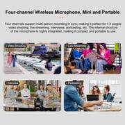 COMICA Microphone System,- Clip-on Mic Lavalier Clip-on Screen Vimo Q Wireless Ideal Presentations Live + 4pcs Screen 200m Noise Wireless Lavalier + Box 16h Duration Receiver + Reduction - Ideal