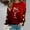 Red, variant on Tetras Christmas Top for Women,Fashion Women's Casual Long Sleeve Round Neck Printed Ladies Hoodless Sweatshirt,Tops Blouse