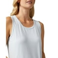 thumbnail image 3 of 2 Pack 32 Degrees Women's Cool Relaxed Lightweight Moisture Wicking Anti Odor Knit Tank Top Shirt - Airy Light Blue - X-Large, 3 of 4