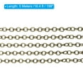 thumbnail image 3 of Unique Bargains 16 Feet Unfinished Cable Chain Round Link Chain Twisted 2mm for Jewelry Making, Bronze, 3 of 7